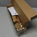 TONIAL Curtain Rod 32 to 58 Inch(2.6 to 4.8 ft), Splicing Adjustable 3/4 Single Rods for Windows 20 to 53 Inch(1.7 to 4.4 ft) Decorative Drapery Rod with Translucent Diamond Finial, Gold