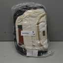 Backpack for Women Laptop Bag, Travel Work Computer Bags Adult School Bookbag for College Woman Teacher Nurse Office Commuter Carry On, WhiteBlackBrown