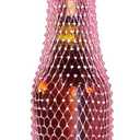 Stylish Wine Bags,Mesh and Embedded Crystal Elasticated Wine Bag Bottle Champagne Beer Gift Bags for Wedding,Birthday,Holiday