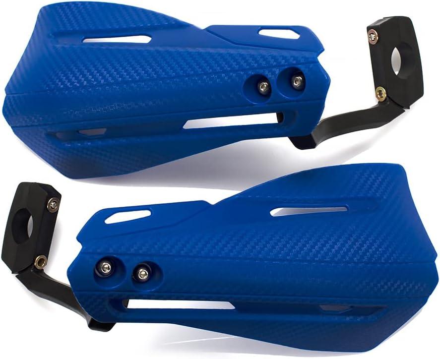 Dirt Bike Plastic Handguards,Motorcycle Universal Handguard,Dirt Bike Hand Guards for 7/8 22MM Motocross ff-Road Motocross Enduro Handguards Replacement ATV (blue)