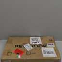 Fldofaves Dog Gate - 18"-45" Adjustable Extra Wide Metal Baby Gate to Step Over, 10" Tall Small Pet Gate with 3 Extension Kits, Pressure Mounted for Doorways & Stairs (White)