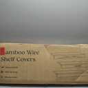 Wire Shelf Covers, Bamboo Wire Rack Covers for Pantry, ClosetKitchen (5pcs, 36" W x 12" D, Walnut)