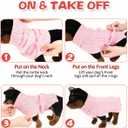 Dog Sweaters for Small Medium Large Dogs Cats, Soft Warm Turtleneck Pullover Solid Cable Knit Fleece Stretch Pet Clothes,Classic Fuzzy Coat for Puppy Girl Boys for Fall Winter Cold Weather (Pink.)