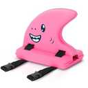 Sports Back Float Swim Trainer with Adjustable Belt, Wearable Pool Floaties, Training Floaties with Straps for Swimming Beginners (Pink)