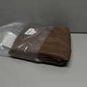 H.VERSAILTEX Linen Blackout Curtain 84 Inches Long for Bedroom/Living Room Thermal Insulated Grommet Linen Curtain Drapes Primitive Textured Burlap Effect Window Drapes 1 Panel - Heather Cocoa Brown