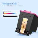 62XL Ink Cartridges Remanufactured for HP Ink 62 for HP 62XL Ink Cartridge Combo Pack Works with HP Envy 7640 7645 5660 5540 5640 7644 OfficeJet 5740 5741 8040 OfficeJet 200 250 258 Series (2-Pack)