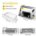 Commercial Ultrasonic Cleaner with Knob, 6L Professional Ultrasonic Cleaner, 40kHz with Heater and Timer for Tools, Jewelry, Watches, Glasses, Dentures, and Small Metal Parts