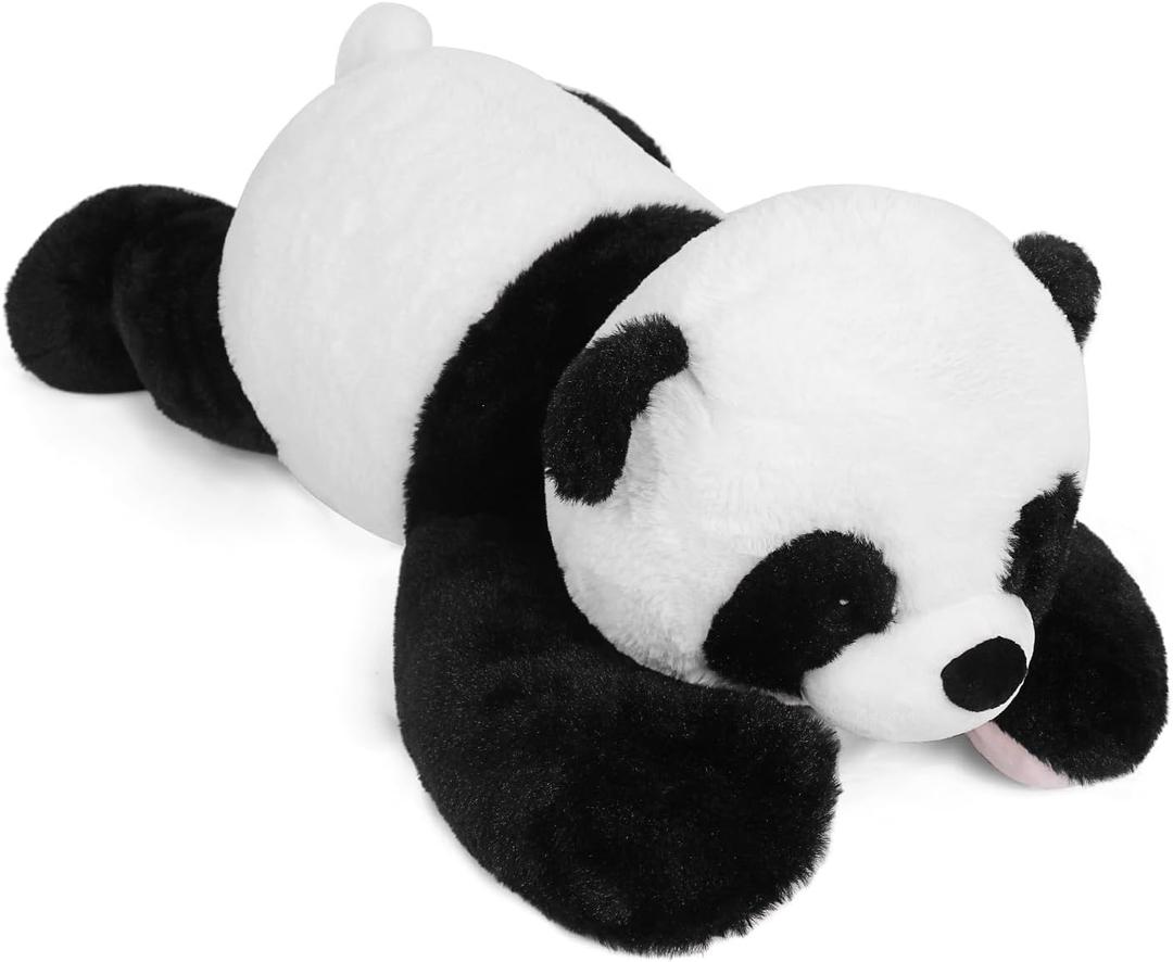 Weighted Panda Stuffed Animals 5lb, 24in Weighted Panda Bear Plush for Kids Adults Boys Girl, Cute Plushies Soft Pillow Toy for Christmas, Valentine's, Birthday Gifts, Panda