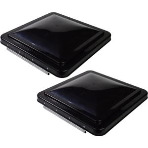 2 Packs 14 Inch RV Roof Vent Cover Universal Replacement Vent Lid Black for Camper Trailer Motorhome (Black 2-Pack)