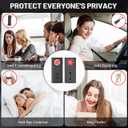 Hidden Camera Detectors Anti Spy Detector Hidden Devices Spy Camera Car GPS Tracker Detector,5 Levels Sensitivity Use for Home Office Travel Car (200mAh)