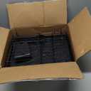 Kitsure Dish Drying Rack for Kitchen Counter, Stainless Steel Sink Organization and Storage Essentials with Cutlery Holder, Home and Appartment Decor, 12.2''W x 15.7''~23''L, Black