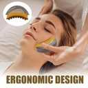 2 x Lymphatic Contour Face Brush for Facial Massage, Rejuvenating & Depuffing - Manual Gua Sha Alternative for Jawline Lifting, Eye Bags, Double Chin & Neck Care(1 Pcs)