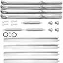 Grill Replacement Parts for Charbroil Performance 4 Burner 463354021 463365522 463353021 463351021 463351221, G327-2100-W1 Burner, G325-0002-W1 G428-5102-W1 Heat Tent, Igniters, Crossover Tube