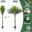 FLOWORLD Palm Tree Artificial Tropical Plant 6FT Tall Faux Plants Indoor Fake Floor Plants Decorative Palm Tree House Large Office Plant Artificial Palm Trees for Home Decor