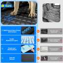 Dog Car Seat Cover for Back Seat with Hard Bottom,Waterproof Back Seat Extender for Dogs,Dog Hammock Dogs Bed for Cars, SUVs,Pet Seat Cover for Back Seat Holds 400lbs with Mesh Window & Pocket