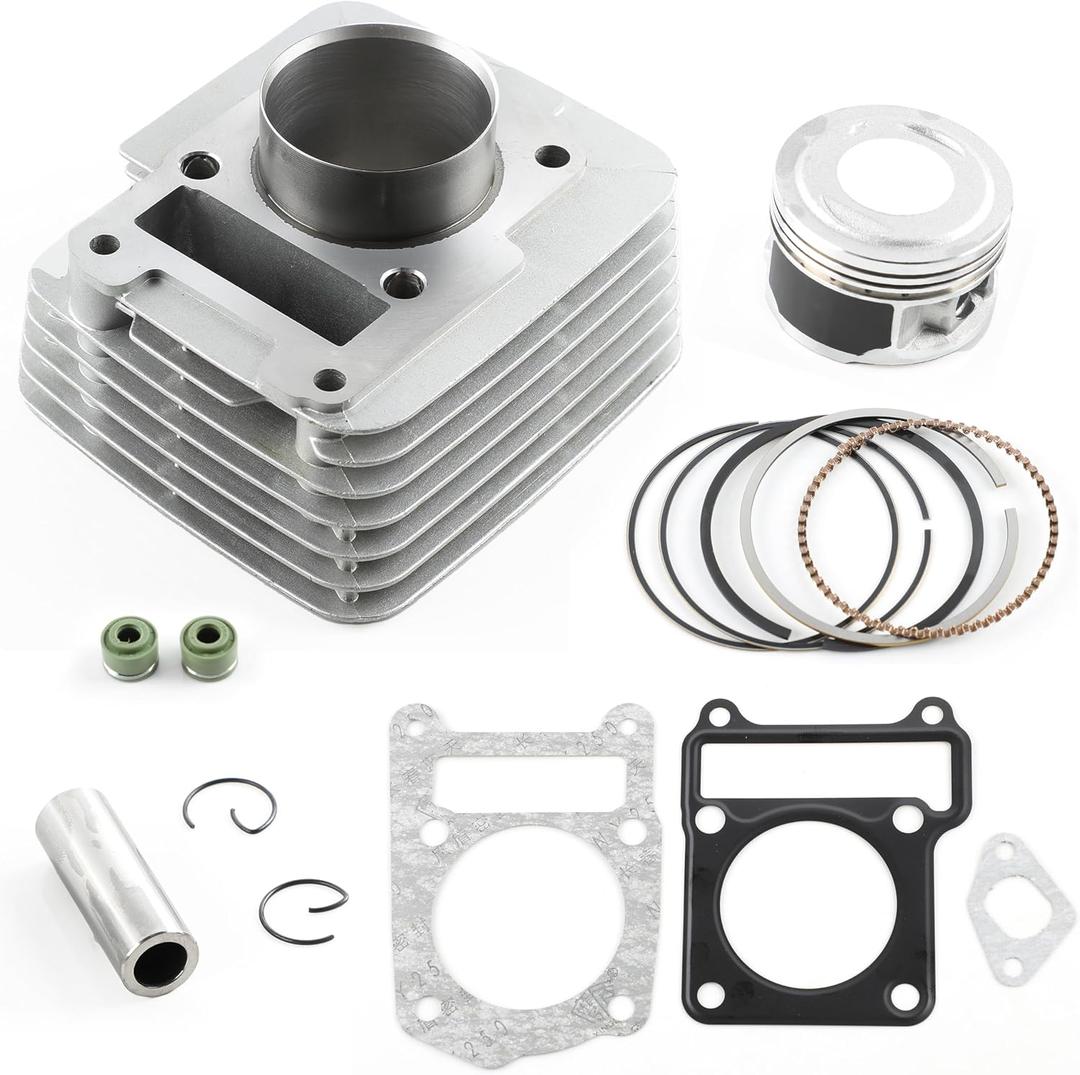 57mm 150cc Big Bore Cylinder Piston Ring Gasket Top End Rebuild Kit for Yamaha TTR125 TTR125E TTR125L TTR125LE 2002-2005
