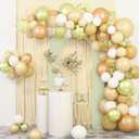 LEBENGURU Upgraded 7.2FT Open Arch Backdrop Cover, Green Spandex Fitted Round Top Wedding Arches, Double-Sided U-Shaped Arch Chiara Stand Covers for Birthday Party Baby Shower Banquet Balloon Dcor