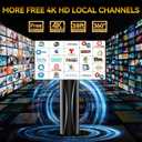 5000+ Miles Range TV Antenna,2026 Digital TV Antenna Indoor Outdoor with Strongest Amplifier, 360Reception HDTV Antenna for Local Channels for Smart TV and Old TVs-38ft Coax Cable-Support 8K 4K 1080p