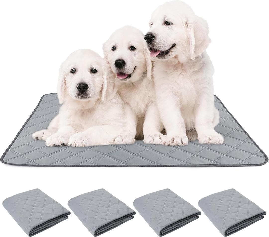 Patience Washable Puppy Pads for Dogs - Reusable 18" x 24" Potty Pads with Waterproof Bottom for Training and Incontinence