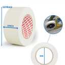 SWRT Masking Tape 2 Inch x 55 Yards, Masking Tape Bulk 10 Rolls (550 Yards Total), White Masking Tape for Painting, Fuse & Perler Beads Art Craft, Clean Removal