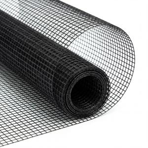 Boao 6.5ft x 100ft Deer Fence Netting, Heavy Duty Plastic Mesh 50gsm Animal Barrier for Garden, Fruit Trees, Vegetable, Black Vinyl Coated Fencing for Bird Deer Rabbit Protection Temporary Fence