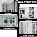 4 Pcs Spring Loaded Bi-Fold Door Top Roller Guide Wheel, Bifold Door Hardware Kit Bifold Repair Kit Doors Replacement Parts for Sliding Closet, Pocket, Accordion, Barn Doors