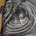 Lefree 100ft Metal Garden Hose - Heavy Duty 304 Stainless Steel Flexible Water Hose, No Kinks & Leak-Proof with Upgraded Handle, 10-Function Spray Nozzle & 4 Spare Gaskets for Yard, RV, Pet Bath (Silver)