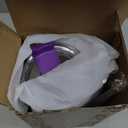 sweet grain 40 oz Tumbler with Handle and Straw, Stainless Steel Purple Leopard Print Tumbler with Handle, Double Vacuum Leopard Cup, Keeps Drinks Cold Up to 24 Hours