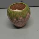 Strawberry Pencil Holder, Cute Pen Holder for Desk, Ceramic Pen Holder, Stand Makeup Brush Holder, for School, Home, Office Desk Decor(Pink)