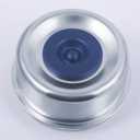 2 x XIKE 2 Set 2.72" OD Trailer Bearings Dust Cap Grease Cap with Rubber Plugs, Fits Trailer Wheel Hub 7,000 to 8,000 lb Axles. (Blue)
