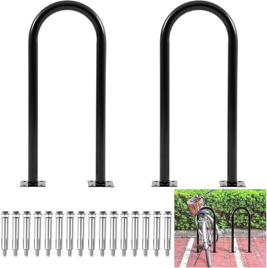 2 Pack 2-3 Bike Stand U Bike Rack, Commercial Bicycle Rack