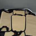 Silverado Seat Covers Fit for 2007-2026 Truck Chevy Chevrolet Silverado GMC Sierra Pickup 1500 2500HD 3500HD Crew Double Extended Cab Waterproof Leather Seat Covers (Full Set, Black)