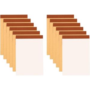 M&G 4x6 Pocket Note Pads, 10 Pack A6 Small Legal Pads 70 Sheets Mini Notepads Writing Pad College Blank Calculus Memo Paper Tablet for Work Writing Note Taking Math Drawing
