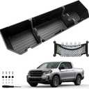 Under Seat Storage for Honda Ridgeline 2017-2026, Custom Fit Rear Underseat Organizer Box for Ridgeline Crew Cab, Heavy Duty Waterproof Truck Storage with Dividers