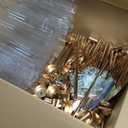 Tandefio 8 Sets Acrylic Candelabra Centerpieces 42.5" Tall Clear Candle Holders Pillar Taper Candlestick with Lampshades 5 Arm Floor Candelabra Stand for Wedding Christmas Ceremony Dinner Party