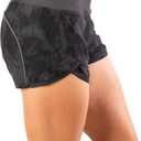 Tough Mode Womens 3" Lightweight Running WOD Volleyball Shorts Workout Mesh Liner Zip Pocket (Gray, XS)