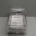 2 Tier Clear Organizer with Dividers for Cabinet, Shlef, Counter - MultiUse Slide-Out Storage Container - Kitchen, Pantry, Medicine Cupboard Bins, Bathroom, Vanity Makeup, Under Sink Organizing (8" W - 1 Set)