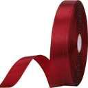 5/8 inches 50 Yard Wine red Satin Ribbon for Gift Wrapping, Wedding, Crafts, Christmas,Easter, Floral, Hair, Invitation Decorations and More
