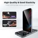 2 x Compatible with iPhone 15 Screen Protector [6.1 inch] - Easy Installation with Auto Dust Removal, [9H Hardness] [Military-Grade Shatter Resistance] Tempered Glass, Crystal Clear HD Display