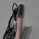 wavytalk Ionic Hair Straightener Brush, Hair Straightening Comb with Negative Ions, Anti-Scald Ceramic Flat Iron Comb Fast Heating for Home Salon, Dual Voltage Pink.