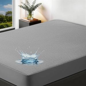 Tencel Bamboo Waterproof Mattress Protector King,Cooling Mattress Cover | Deep Pocket,Breathable Noiseless Fitted Mattress Pad, Soft Premium Mattress Protector, 78" x 80"