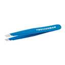 Tweezerman Mini Slant Travel Tweezers for Eyebrows, Travel Tweezers for Eyebrows, Facial Hair (Bahama Blue)