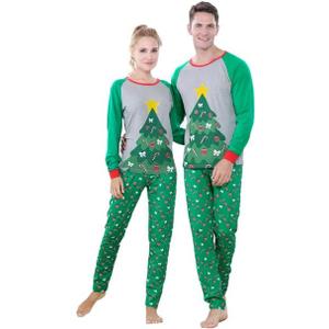 Benaive Matching Family Christmas Pajamas Holiday Pjs for Women Men Sleepwear (Small, Greentree, 1 Piece)