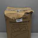 Muxhumo California King Comforter Set 7 Pieces, Seersucker Bed in a Bag, Beige
