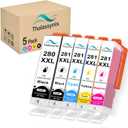 Refillable 280XL 281XL Ink Cartridges PGI-280XXL CLI-281XXL for Compatible for Canon PIXMA TS702 TS702a TS6120 TS6220 TS6320 TS8120 TS8220 TS8320 TR7520 TR8520 TR8620 TS9120 TS9520 Printer