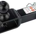 TOPTOW ATV/UTV Trailer Hitch Towing Ball Mounts, 2-Inch Ball, Clevis Pin, Fits 2-Inch Receiver