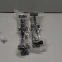 VAEHOLD Black Hat and Coat Wall Mount Rack - 3 Hooks for Robes, Bags, Keys, and Towels - Bathroom Towel Hanger Organizer (2 Pack)