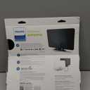 Philips Indoor Switch TV Antenna, Reversible Black White Finish, Perfect Home Decor, Long Range Digital HDTV Antenna, Smart TV Compatible, 4K 1080P VHF UHF, 10ft. Coaxial Cable Included, SDV2226N/27