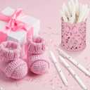 Ireer 36 Pcs Floral Baby Shower Pens Gifts Bulk Party Favors for Guests Games Neutral Gender Reveal Favors Baby Shower Prizes Souvenirs Gift Bags Stuffer Supplies