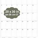 2026 Wall Calendar - Large Calendar 2026-2027 from January 2026 - June 2027, 18 Months Calendar/Planner with Thick Paper, 20" x 30", Vertical, Cyan